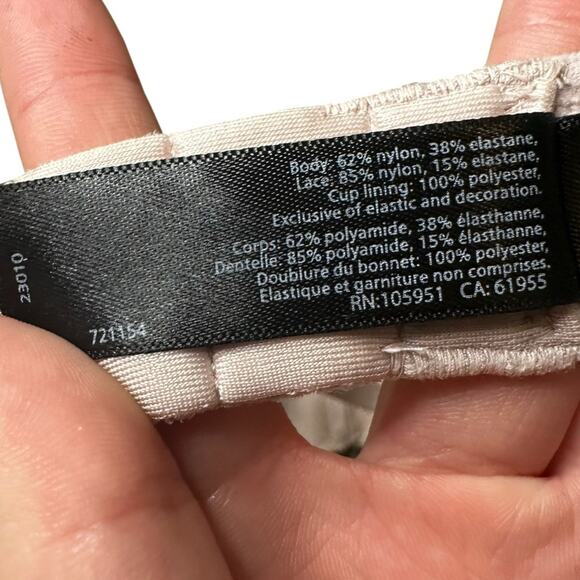 Natori Bliss Perfection Comfort T-Shirt pink Lace accent  Bra Size 34C - Picture 7 of 9